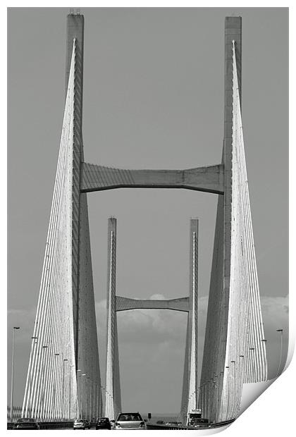 Second Severn Bridge Print by Donna Collett