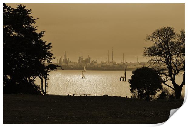 Fawley View Print by Donna Collett