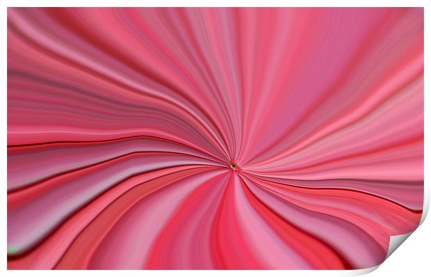 Pink Abstract Art Print by Donna Collett