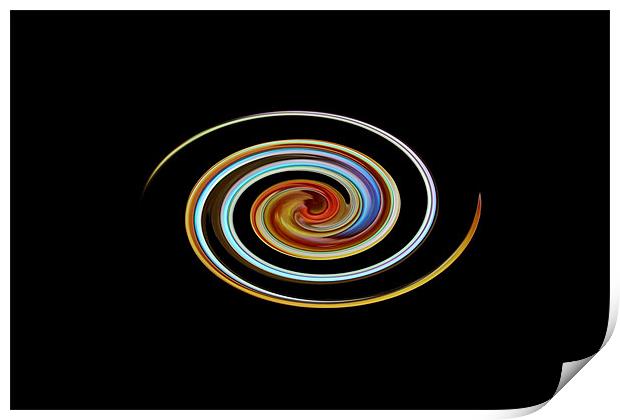 Abalone Swirl Print by Donna Collett