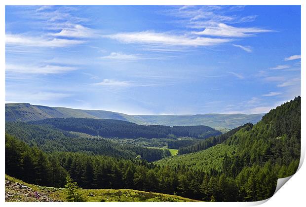 Brecon Beacons Print by Donna Collett