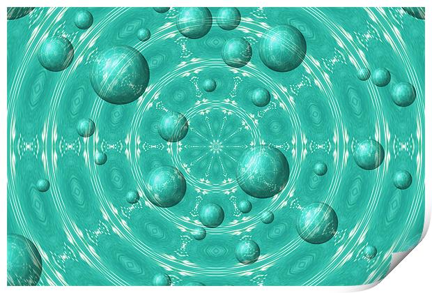 Bubble Abstract Print by Donna Collett