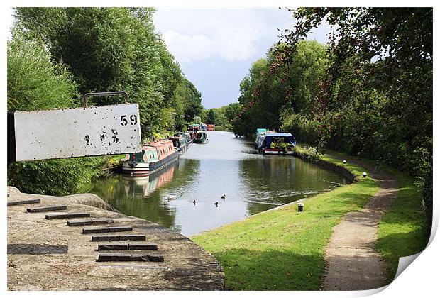 Lock 59 Print by Ian Jeffrey