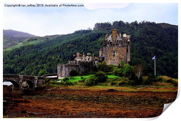 Eilean Donan Castle Print by Ian Jeffrey