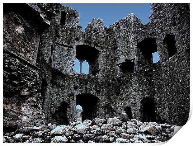 Castle Ruin Print by Ian Jeffrey