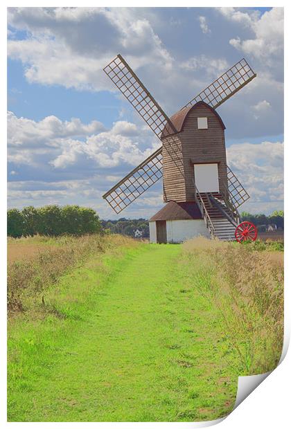 Windmill Print by Ian Jeffrey