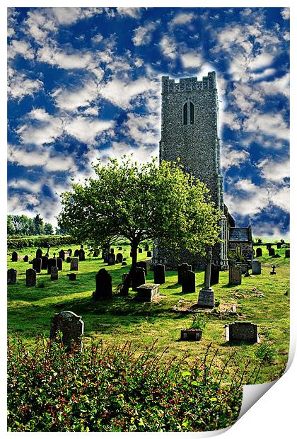 Church of St. Lawrence Print by Ian Jeffrey