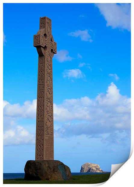 Celtic Cross Print by Ian Jeffrey