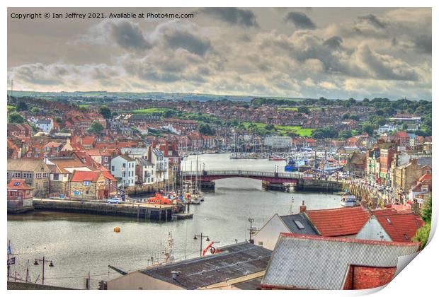 Whitby Harbour  Print by Ian Jeffrey