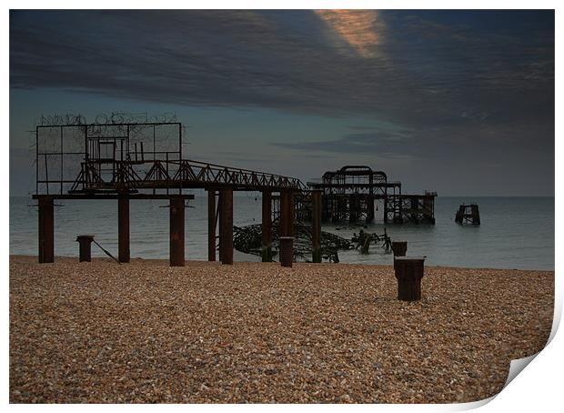 WEST PIER Print by Nigel Coomber