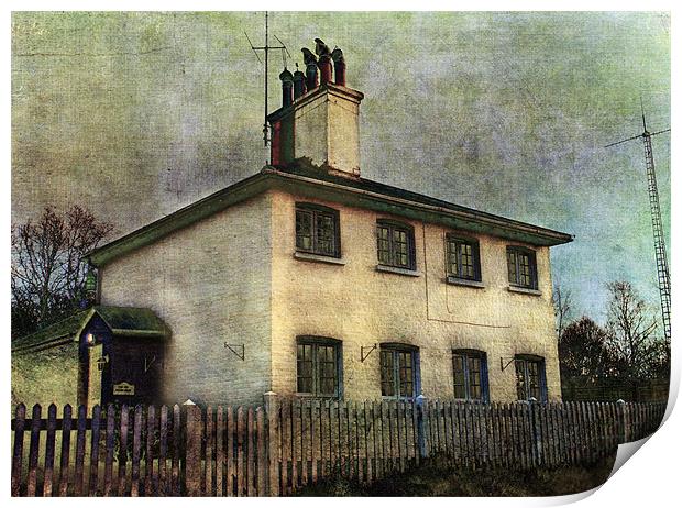 The Old house by the Railway Print by Dawn Cox