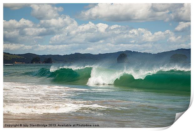 Hahei beach, North Island, New Zealand Print by Izzy Standbridge