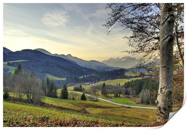 Valley Landscape Print by richard downes