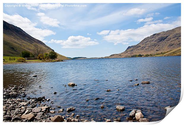 Wastwater Screes Print by Mohit Joshi