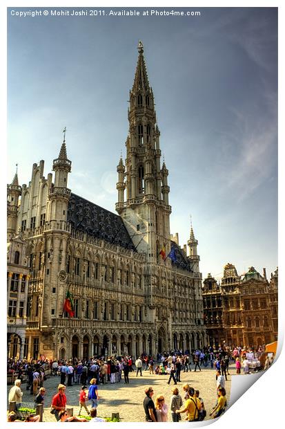 Grand Place Print by Mohit Joshi
