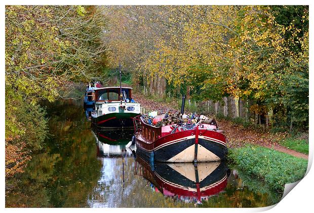 Kennet and Avon canal Print by Tony Bates