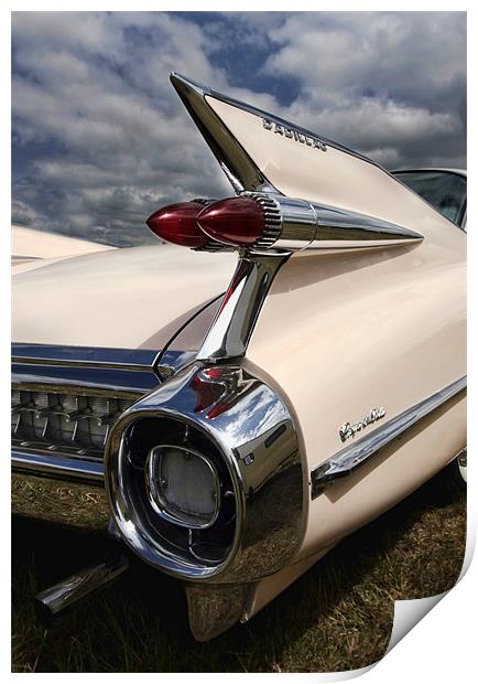 1959 Cadillac tailfin Print by Tony Bates