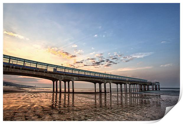 Boscombe Pier Print by Tony Bates