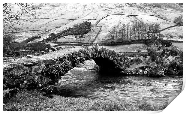 Wast water stone bridge Print by Tony Bates