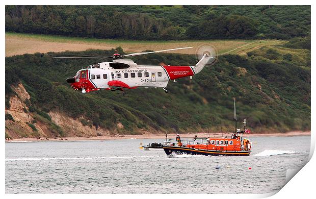 HM Coastguard Print by Tony Bates