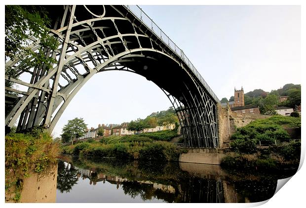  Iron bridge Shropshire Print by Tony Bates