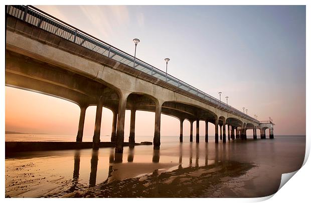 Boscombe Pier Print by Tony Bates