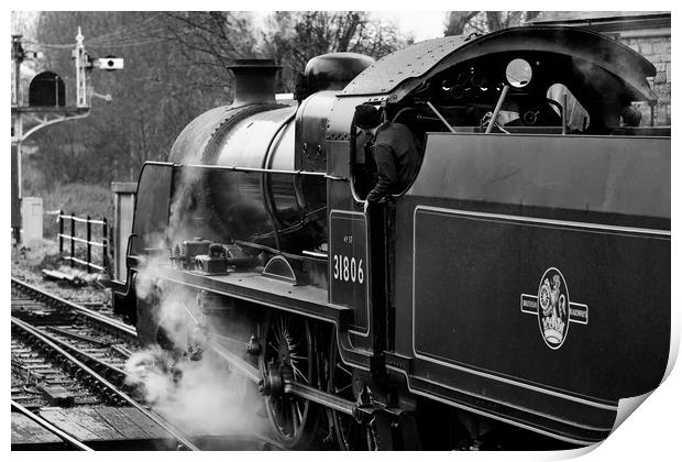 Steam train 31806 Print by Tony Bates
