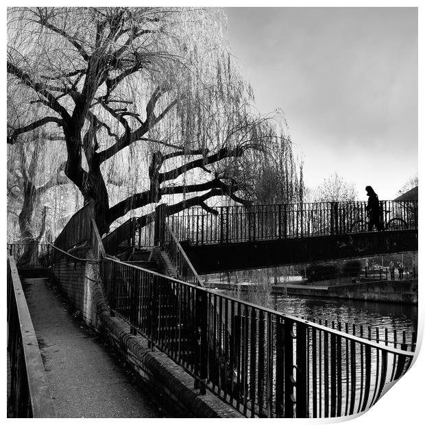 Kennet foot bridge Reading Print by Tony Bates