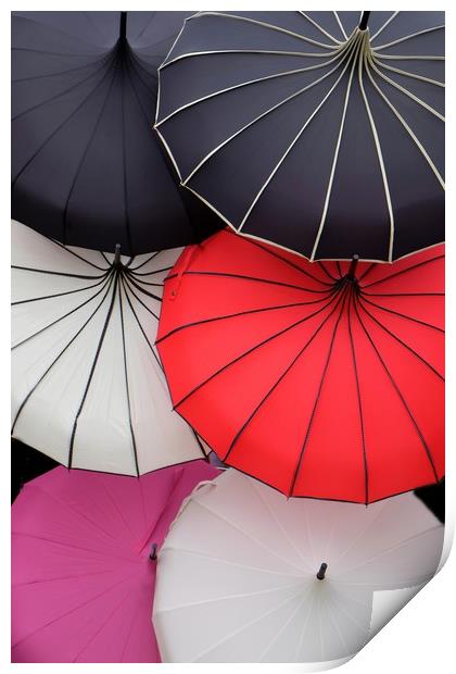 Parasols Print by Tony Bates