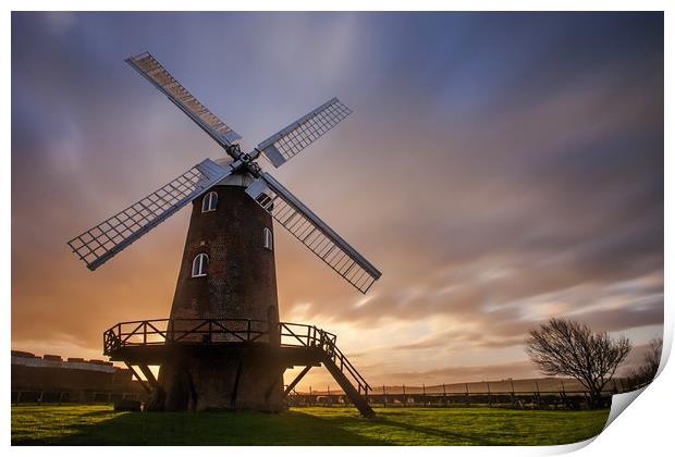 Wilton windmill Print by Tony Bates