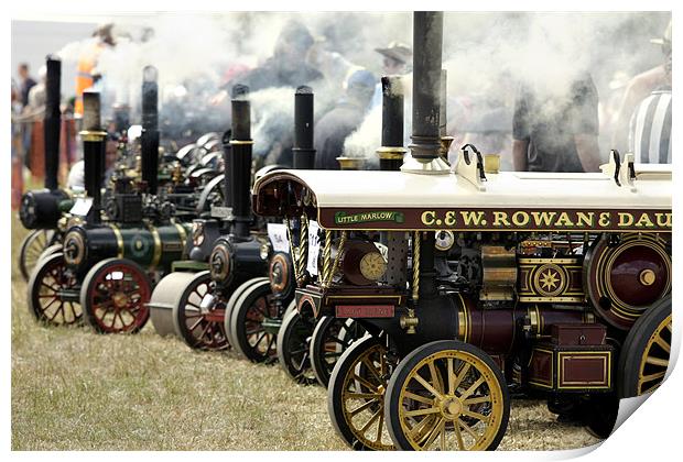 Model Steam Engines Print by Tony Bates