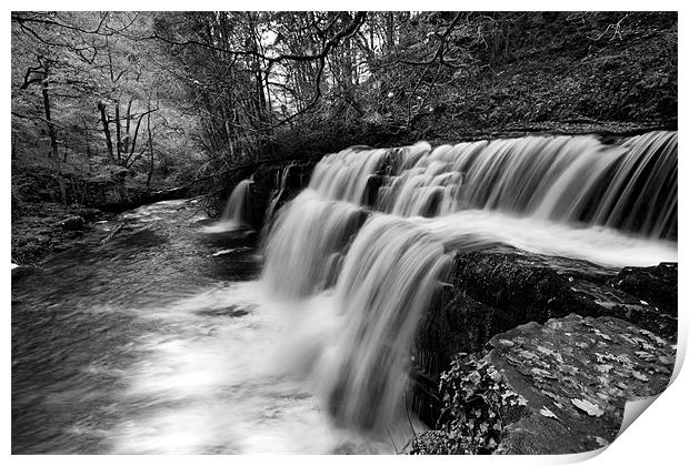 Brecon Waterfall Print by Tony Bates