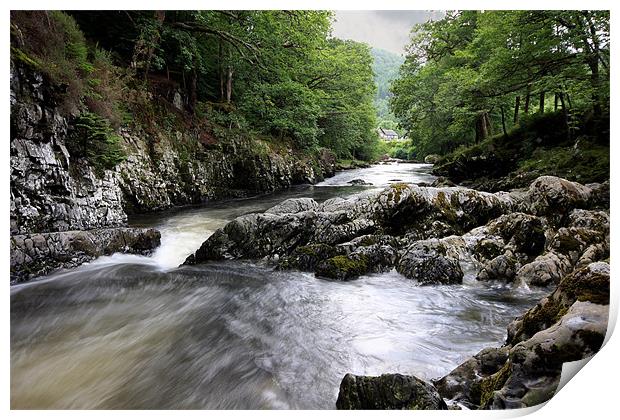 River Conwy Print by Tony Bates