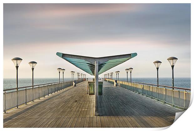 Boscombe Pier Print by Tony Bates