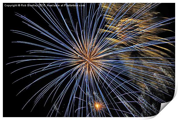 Firework Explosion Print by Rob Bradley