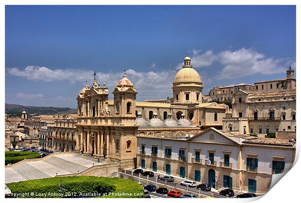 Noto Duomo (Cathedral) Print by Lucy Antony