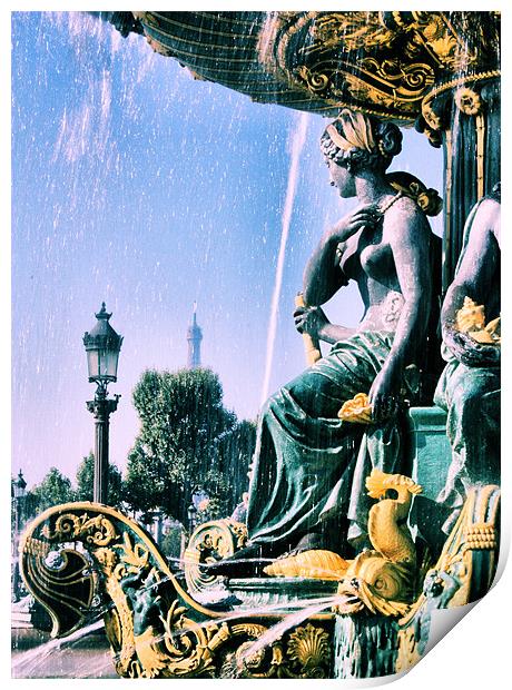 Place du Concorde, Paris Print by Lucy Antony