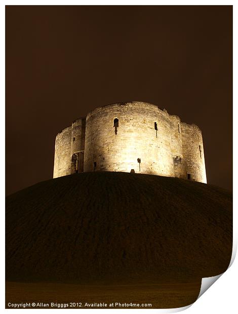 Clifford's Tower York Print by Allan Briggs