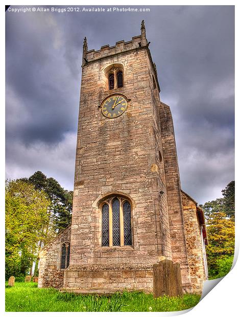 All Saints' Church Long Marston Print by Allan Briggs