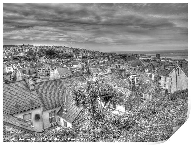 St Ives Rooftops Print by Allan Briggs