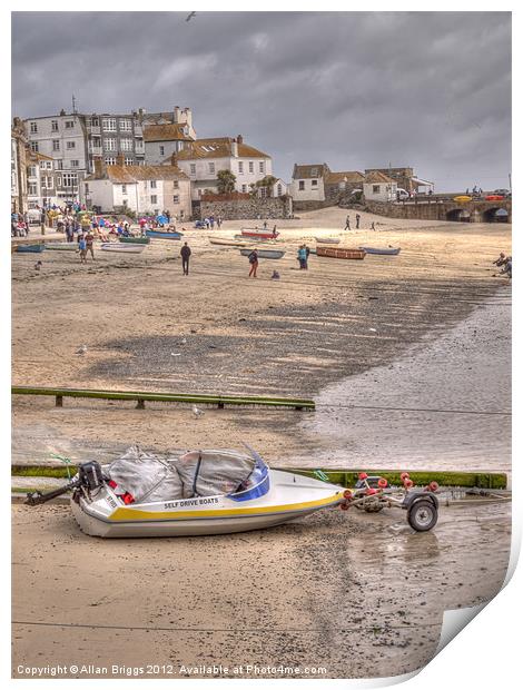 St. Ives Beach Print by Allan Briggs