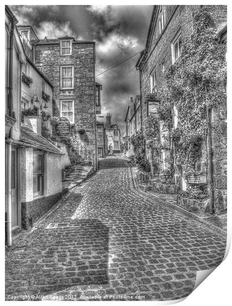 St. Ives Street Print by Allan Briggs