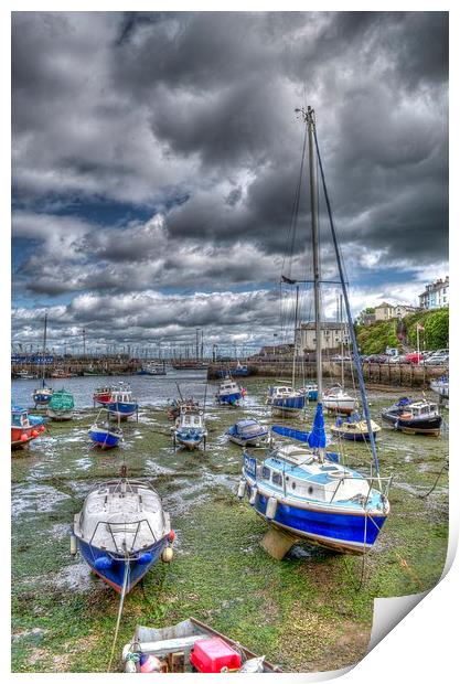 Brixham Print by Allan Briggs