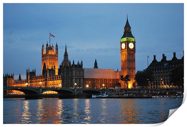 Houses of Parliament Print by Madeline Harris