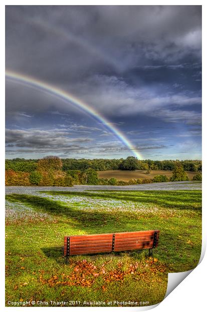 Rainbow View Print by Chris Thaxter