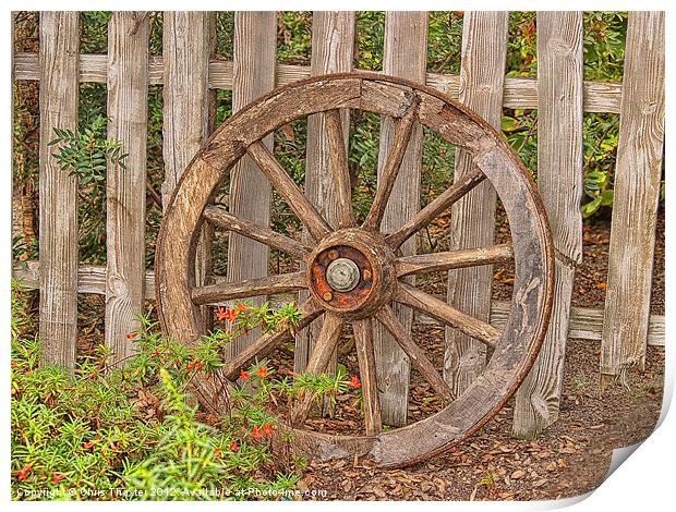 Spare wheel Print by Chris Thaxter
