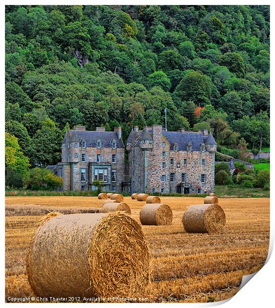 Castle Menzies Print by Chris Thaxter