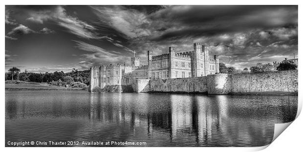 Leeds Castle Reflections Print by Chris Thaxter