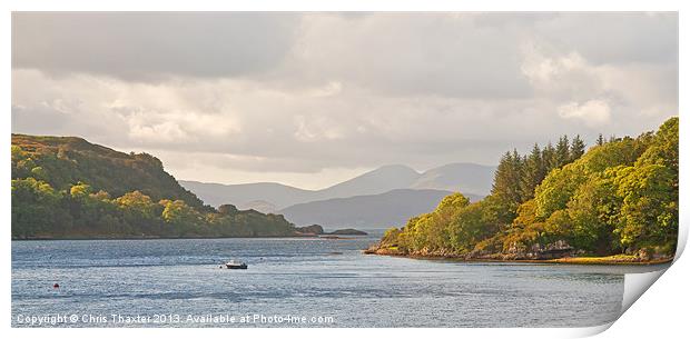 Looking to the Isle of Mull 2 Print by Chris Thaxter