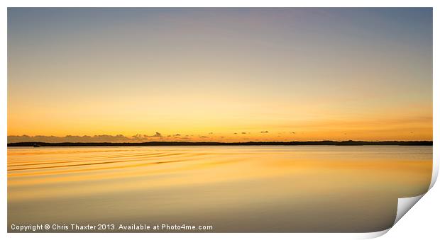 Serene Sunrise over Key Largo Sound Print by Chris Thaxter